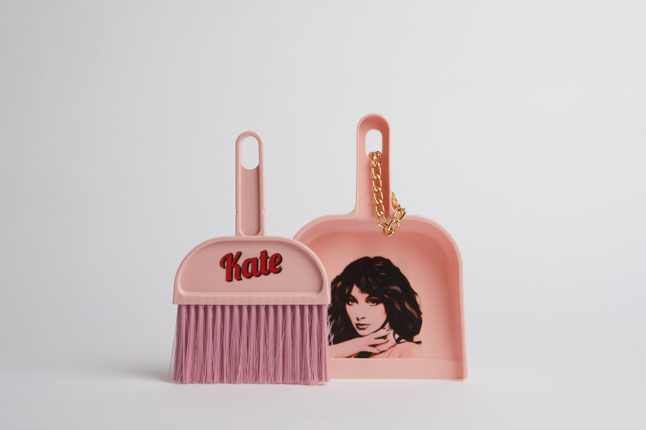 Kate Bush dustpan and brush