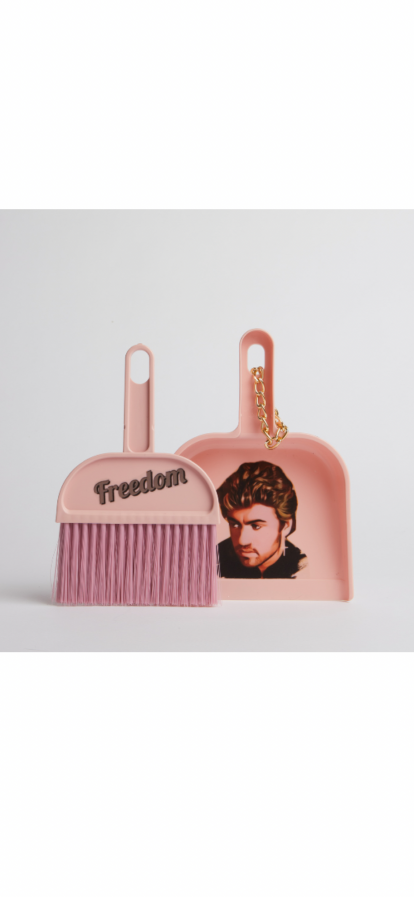 George Michael dustpan and brush