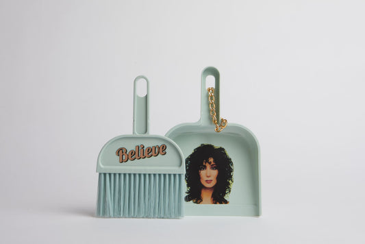 Cher dustpan and brush