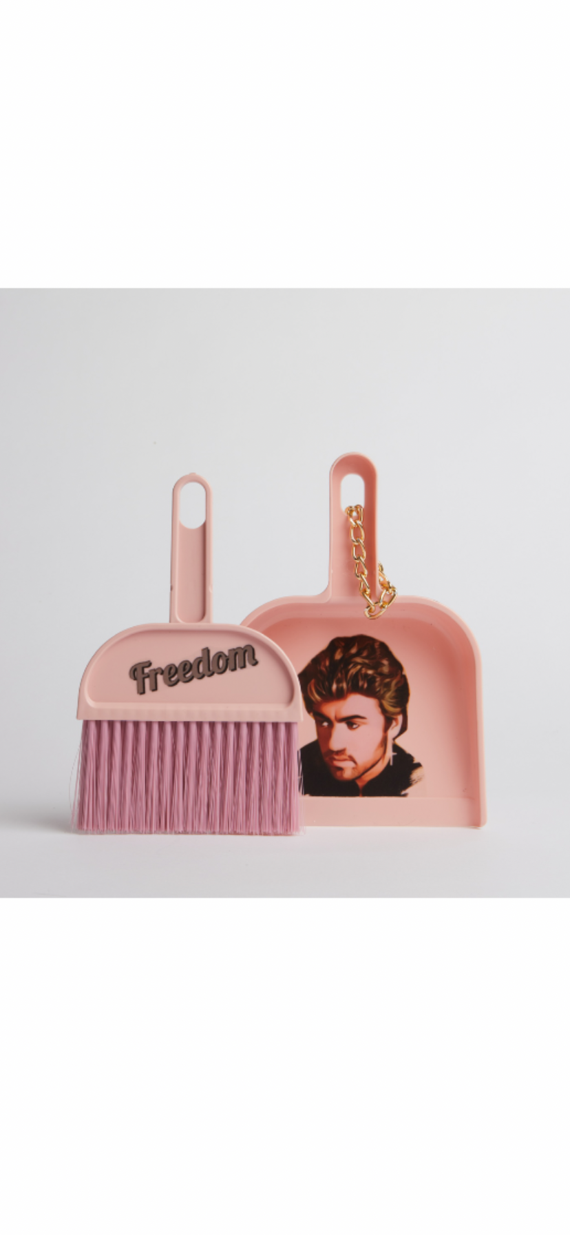 George Michael dustpan and brush